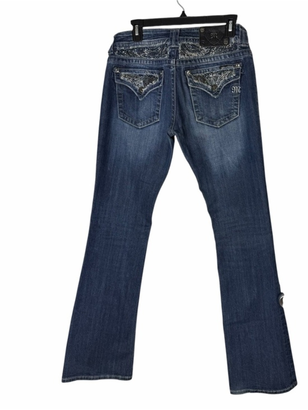 Miss me Bling Rhinestone Sequin Jeans Bootcut 28